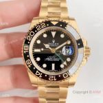 (EW Factory) Swiss Copy Rolex GMT-Master II 2836 Watch Yellow Gold Black Ceramic_th.jpg